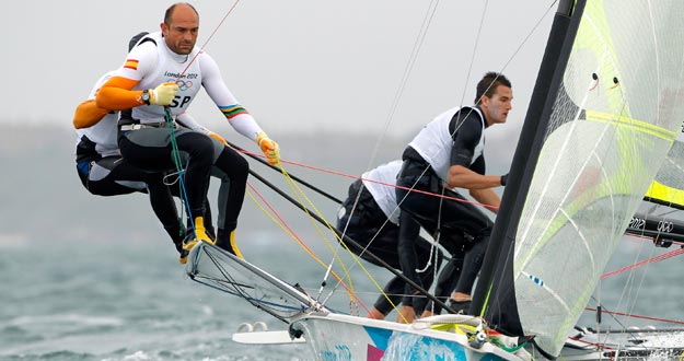 Iker Martinez de Lizarduy y Xabier Fernandez Gaztanaga, durante la competici&oacute;n.