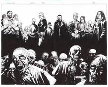 Ilustración de Charlie Adlard con los principales perrsonajes de 'Los muertos vivientes' Ilustración de Charlie Adlard con los principales perrsonajes de 'Los muertos vivientes'