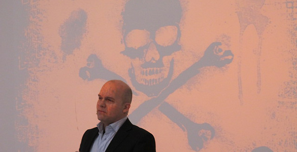 David Thompson, responsable de contenidos de Voddler, durante la presentación de la compañía en España David Thompson, responsable de contenidos de Voddler, durante la presentación de la compañía en España