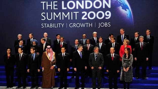 Imagen de archivo de la cumbre del G-20 de Londres en 2009