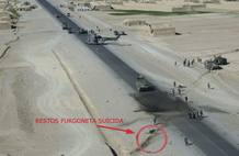 Imagen del lugar del atentado en el que han muerto dos espa&ntilde;oles en Afganist&aacute;n.