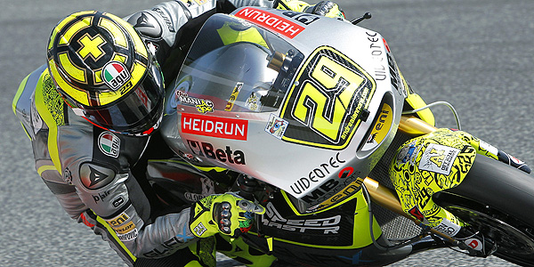 Imagen del piloto italiano de Moto2 Andrea Iannone del equipo Speed Master.