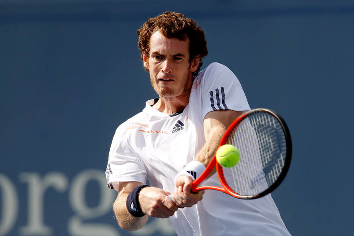 Imagen del tenista brit&aacute;nico Andy Murray durante su partido de semifinales ante Berdych.