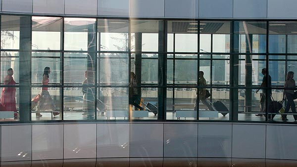 Imagen exterior del aeropuerto de Sheremétyevo en Moscú