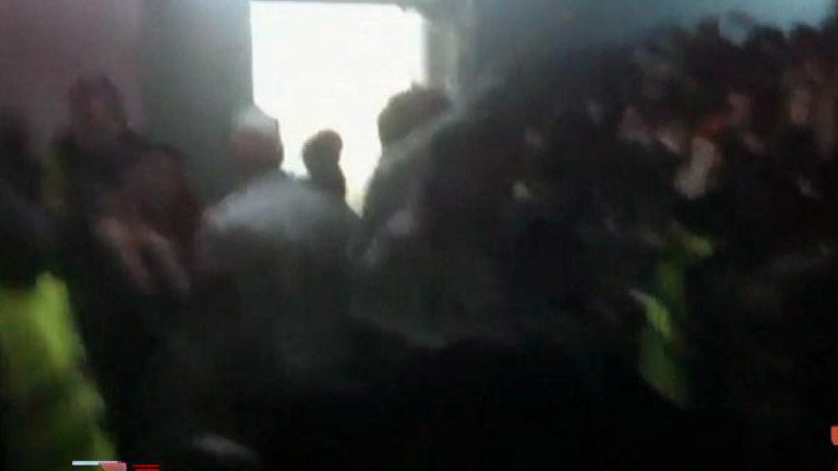 Im&aacute;genes de la avalancha en el Madrid Arena