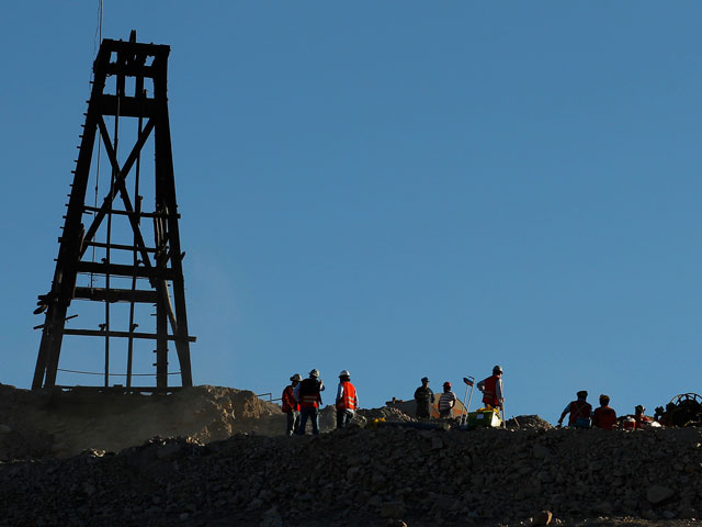 Im&aacute;genes del interior de la mina de San Jos&eacute;, en Chile