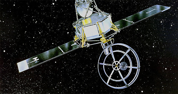 Impresi&oacute;n art&iacute;stica de la Mariner 2 en el espacio