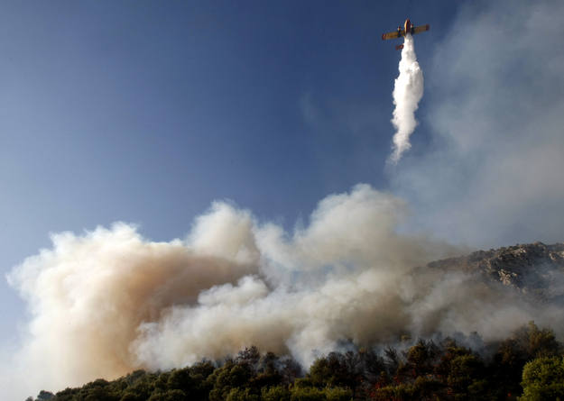 Incendio sin control en Grecia