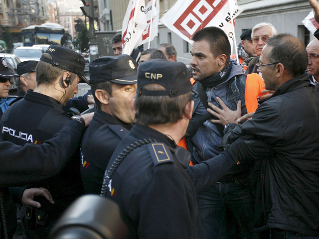 Incidentes en los distintos puntos de la Huelga General