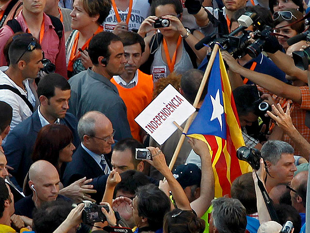 Incidentes en la manifestaci&oacute;n del Estatut