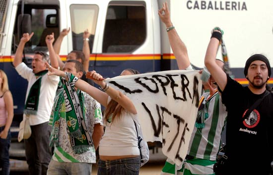 Incidentes en el campo del Betis