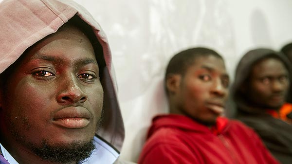 Inmigrantes en Tarifa, España
