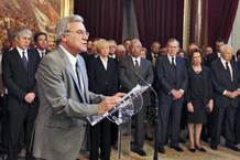 INTELECTUALES Y POL&Iacute;TICOS DE PORTUGAL Y ESPA&Ntilde;A DESPIDEN A SARAMAGO