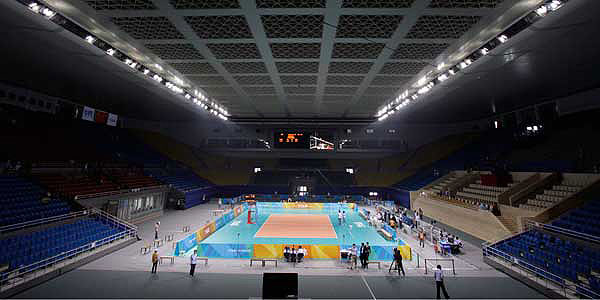 Interior del Estadio Cubierto de la Capital