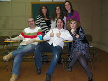 Los intérpretes, posando Los intérpretes, posando