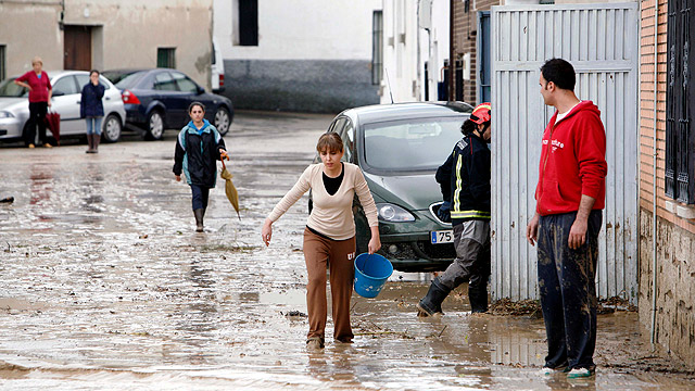 Inundaciones en Cebolla, Toledo, por las fuertes lluvias
