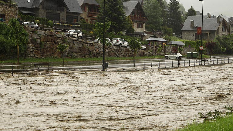Inundaciones en el Vall d'Aran y norte de Arag&oacute;n