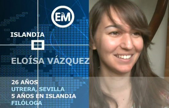 Espa&ntilde;oles en el mundo - Islandia - Elo&iacute;sa