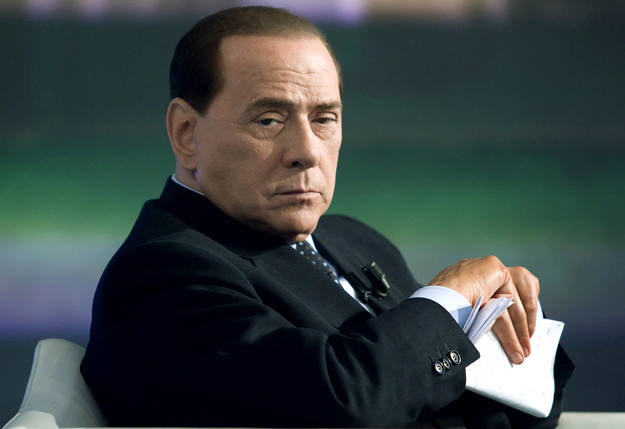 Berlusconi, durante una entrevista concedida a la RAI en la que habl&oacute; de su retiente divorcio.