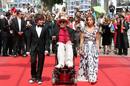 Jacopo Olmo Antinori, el director Bernardo Bertolucci y Tea Falco durante el photocall de 