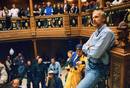 James Cameron en un momento del rodaje de Titanic