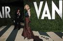La actriz January Jones en la Fiesta Vanity Fair OscaR 2012