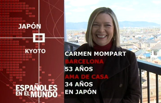 Espa&ntilde;oles en el mundo - Jap&oacute;n - Carmen