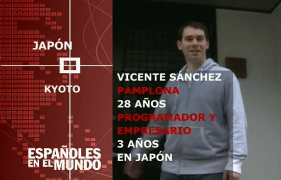 Espa&ntilde;oles en el mundo - Jap&oacute;n - Vicente