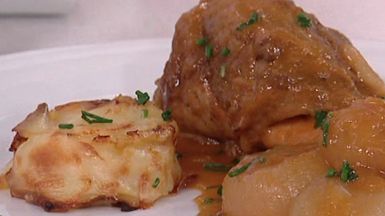 Saber Cocinar - Jarretes de cordero estofados con patatas al horno (21/03/2012) 