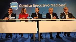 Ver v&iacute;deo  'Javier Arenas, Pons y Floriano forman el nuevo nucleo del PP'