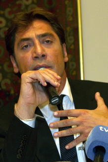 El actor espa&ntilde;ol durante su intervenci&oacute;n.