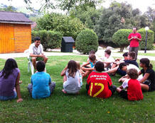 Javier Martín en una de las actividades de Iniciador Kids Javier Martín en una de las actividades de Iniciador Kids