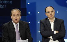 Javier Pons y Fran Llorente presentan la programaci&oacute;n de Informativos