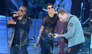 Jay Z, gran amigo de Chris Martin y descubridor de Rihanna, tambi&eacute;n se sum&oacute; a la fiesta.