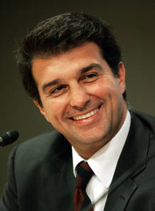 Joan Laporta, presidente del F.C. Barcelona