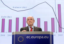 European Economic and Monetary Affairs Commissioner Joaquin Almunia gestures during a news conference in Brussels European Economic and Monetary Affairs Commissioner Joaquin Almunia gestures during a news conference in Brussels