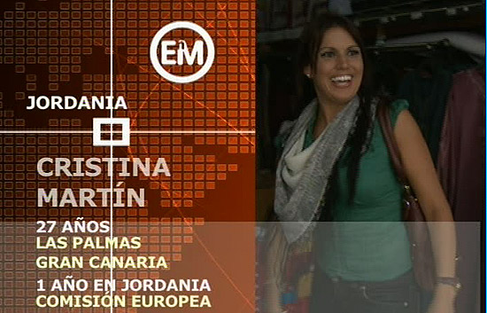 Espa&ntilde;oles en el mundo - Jordania - Cristina
