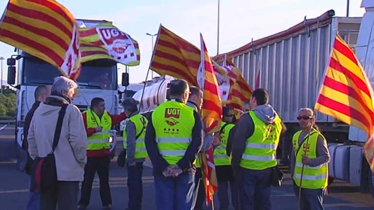Huelga y protestas en Catalu&ntilde;a por el bloqueo de los convenios