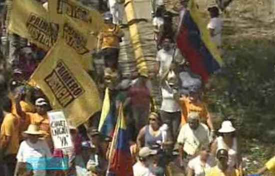 Jornada de manifestaciones en Venezuela