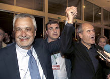 Jos&eacute; Antonio Gri&ntilde;&aacute;n junto al exvicepresidente andaluz Manuel Chaves