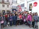 Jos&eacute; Blanco y L&oacute;pez Orozco con alumnos del Colegio Riotorto