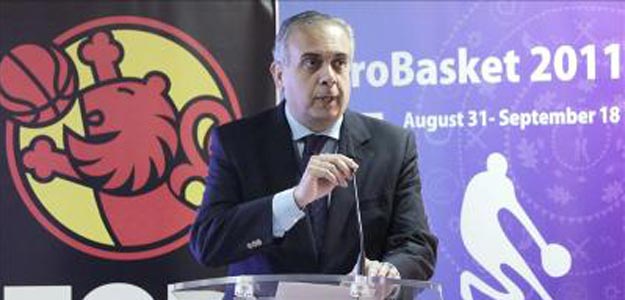 José Luis Sáez, presidente de la Federación Española de Baloncesto.