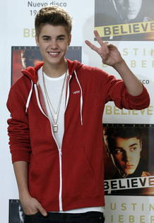 La joven estrella canadiense Justin Bieber presenta en Espa&ntilde;a su consagraci&oacute;n como m&uacute;sico con su &aacute;lbum "Belive"