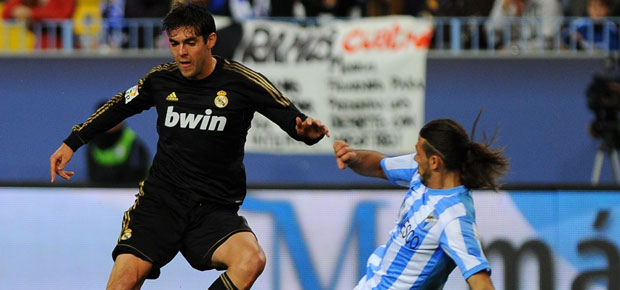 El centrocampista brasile&ntilde;o del Real Madrid, Kaka (I).