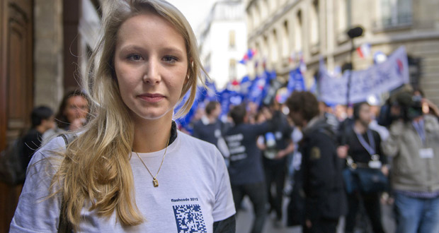 La nieta de Le Pen, candidata a las legislativas.
