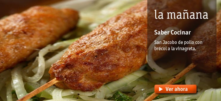 Imagen Saber Cocinar - San jacobos de pollo con brecol a la vinagreta
