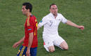 Frank Ribery se lamenta sobre el c&eacute;sped.