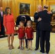 El Rey Don Juan Carlos ha recibido en el Palacio de la Zarzuela a la selecci&oacute;n espa&ntilde;ola de f&uacute;tbol