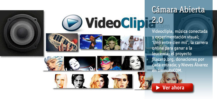Imagen C&aacute;mara abierta 2.0 - Videoclipia, "Uno entre cien mil", Favmonster, Filacero.org y Nieves &Aacute;lvarez - 09/02/13