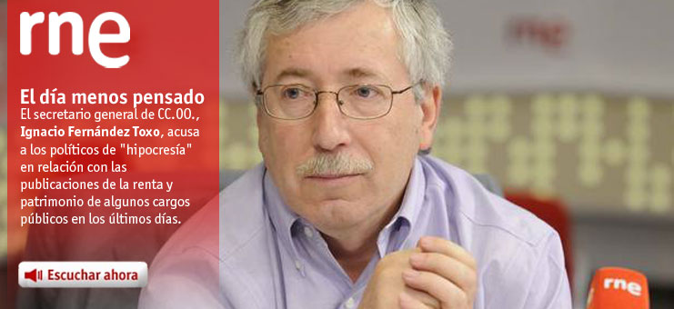 Imagen El d&iacute;a menos pensado - Toxo pide una proceso de "regeneraci&oacute;n de la democracia"